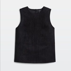 Aritzia Babaton Vegan Suede Leather sleeveless top
